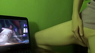 Redhead Milf Explodes with Dry Humping Orgasm Watching Porn