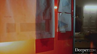 Deeper Abigail Mac Bangs Young 18+ Employee in Bathroom Encounter