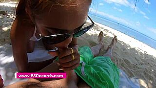 Outdoor Blowjob On Thai Beach With Cumshot
