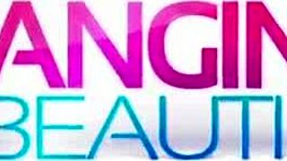 Asian beauties in group scene with london keyes