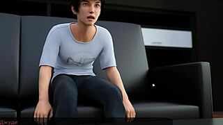 Milfy City gameplay with wild threesome, handjob, and monster cock riding