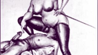 vintage erotic drawings from old times bring back steamy memories of classic art