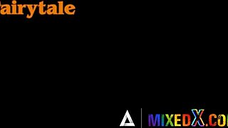 Lesbian teens eat pussies with strap-on