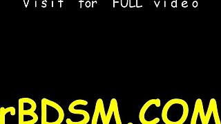 Cheerful Gal Plays With New Dildo In BDSM Masturbation Scene