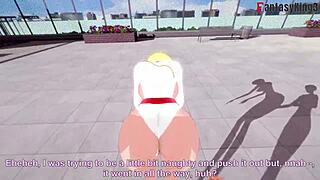 Power girl is fucking two super men in this full fantasy scene