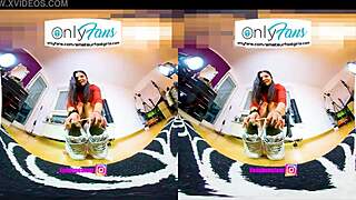 Vr 3d foot girl crushes nylons with high heels and sneakers in intense shoeplay