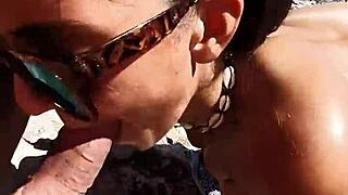 Quick Public Beach Sex with Hot 18+ Teen in POV