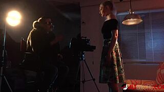 Cute Blonde Arielle Aquinas Fucks New Director Hard