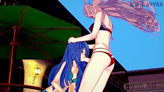 OMG! Tsubasa Kazanari and Maria Cadenzavna Eve in Wild Futanari Action! Symphogear Hentai Gets Insane with Intense Sex!