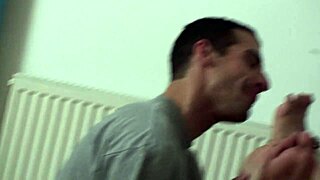 young femdom goddess makes you smell her feet in domination session