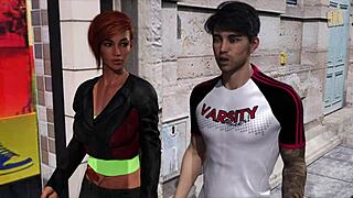 Melissa forklarer ting mens hun viser stor rumpe