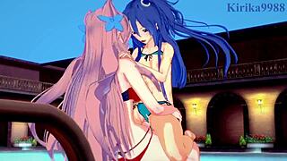 OMG! Tsubasa Kazanari and Maria Cadenzavna Eve in Wild Futanari Action! Symphogear Hentai Gets Insane with Intense Sex!