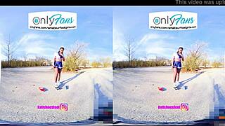 Vr 3d foot girl crushes nylons with high heels and sneakers in intense shoeplay