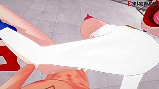 Power girl is fucking two super men in this full fantasy scene