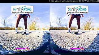 Vr 3d foot girl crushes nylons with high heels and sneakers in intense shoeplay