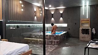 Morena Can't Handle My Big Black Cock In Bathtub Sex