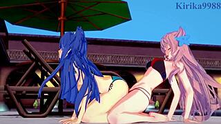 OMG! Tsubasa Kazanari and Maria Cadenzavna Eve in Wild Futanari Action! Symphogear Hentai Gets Insane with Intense Sex!