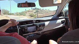 Couple Enjoys Steamy Anal Session in Backyard Setting