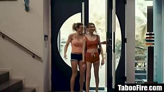 watch the young cheerleader get pressured into sex by the milf coach and her hubby.