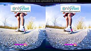 Vr 3d foot girl crushes nylons with high heels and sneakers in intense shoeplay