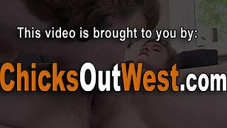 Aussie Lesbian Amateur Licked in Stockings with Natural Hairy Tits on Display