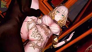 I can’t stop watching Aglaea in this wild anime hentai scene. It’s pure fire!