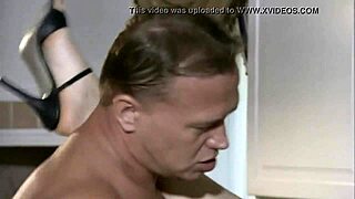 I'm overwhelmed, getting pounded hard in the kitchen after cruising!