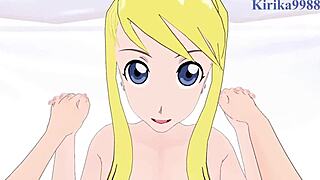 i watch winry rockbell and riza hawkeye intense sex pov hentai