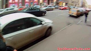 European Sweetie Gets Nailed in Bathroom POV Clip