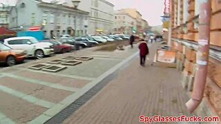 European Sweetie Gets Nailed in Bathroom POV Clip