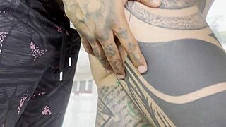 Tattooed sexy princess attends training session with damilvvs