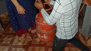 new year 2023, fixed bhabhi's craving with kitchen doggystyle banging