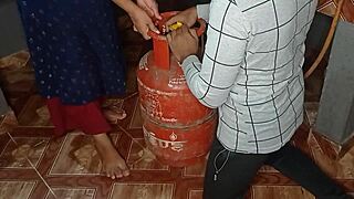 new year 2023, fixed bhabhi's craving with kitchen doggystyle banging