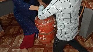 new year 2023, fixed bhabhi's craving with kitchen doggystyle banging