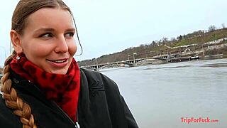 cum inside this girl with a european braided hairstyle, so hot!