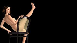 hey, wanna see a 3d cartoon girl striking hot poses everywhere?