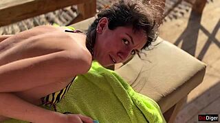 Offered a Stranger a Massage on the Beach and She Turned Out to Be a Depraved Whore