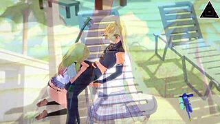 Marin Kitagawa from My Dress-Up Darling engages in uncensored sex. Koikatsu anime by Thereal3dstories.