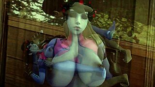 Widowmaker's insane blowjob and deepthroat in Overwatch SFM!