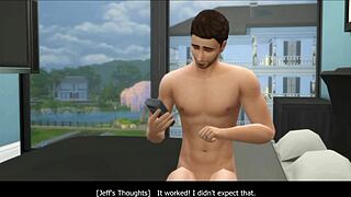 In the girl next door chapter 10, she's addicted to vanessa in sims 4