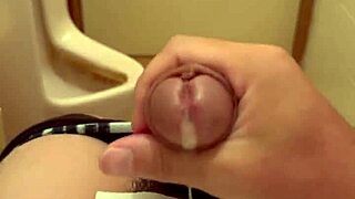 lonely gay guy indulges in solo pleasure late at night