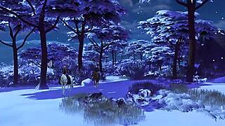 i discover the lady's naughty secret in this 3d hentai game