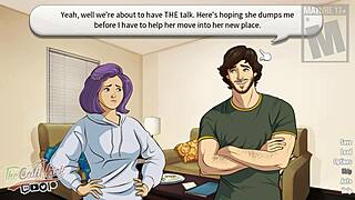 student flirts with teacher in anime route