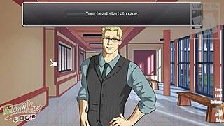 student flirts with teacher in anime route