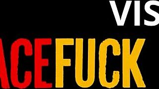 Amateur brunette practices intense oral skills