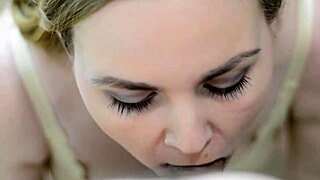 I watched this green-eyed babe give her first sensual blowjob