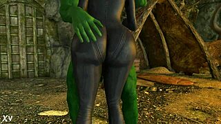 Scarlett Johansson gets Hulk smashed in the garage! 😏