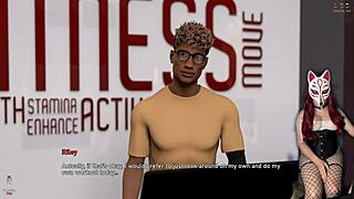 naked babes in the gym, see-through outfits, debauchery in public