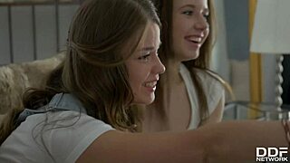 Olivia grace and jacqueline lick pussies in teen couple