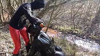 i got brutally dominated by mud trichtern in latex